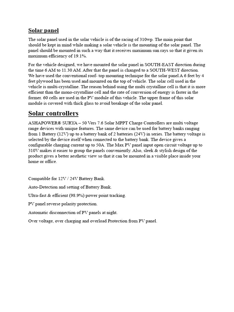 Solar Panel.. | PDF