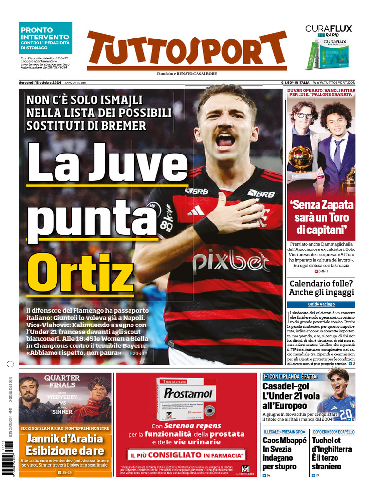 Tuttosport Homepage Mobile
