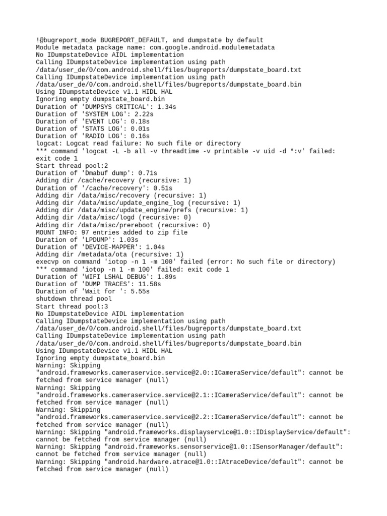 Dump State | PDF