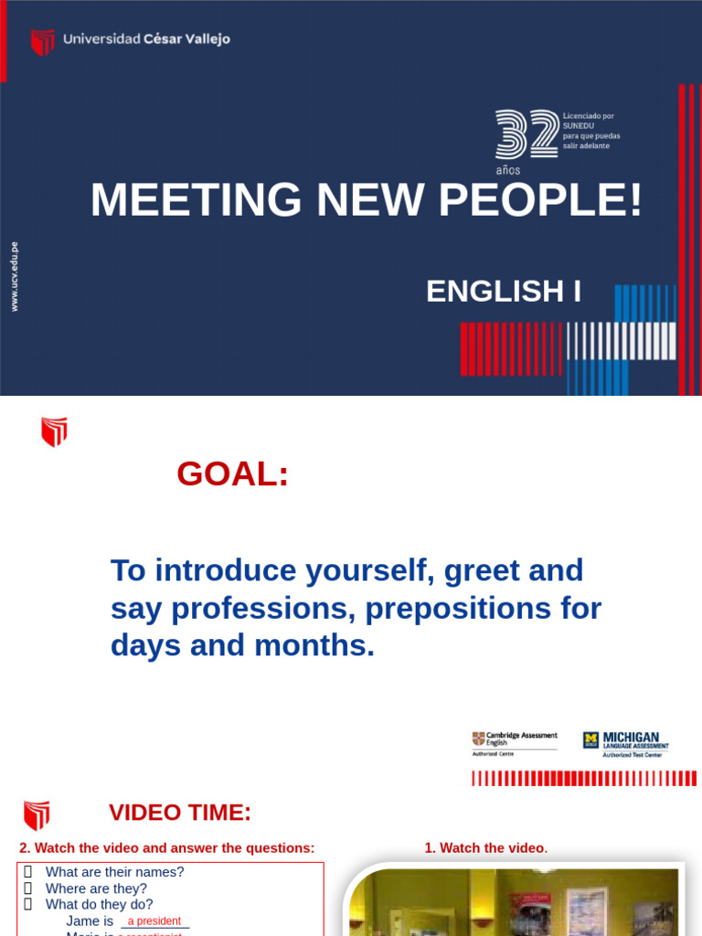 Introducción a saludos y profesiones | PDF | Crecimiento personal y ...