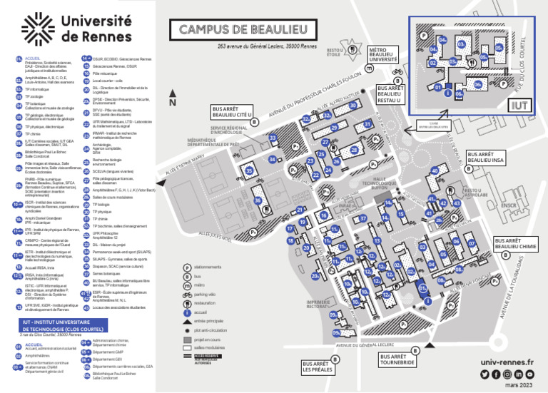 Univ Rennes - Plan Beaulieu - Iut_bd_mars2023 | PDF
