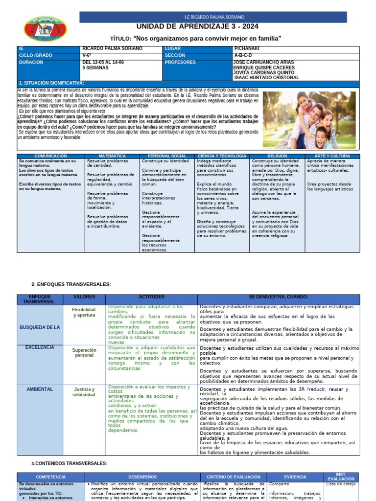 Unidad de Aprendizaje 3 Mayo) | PDF