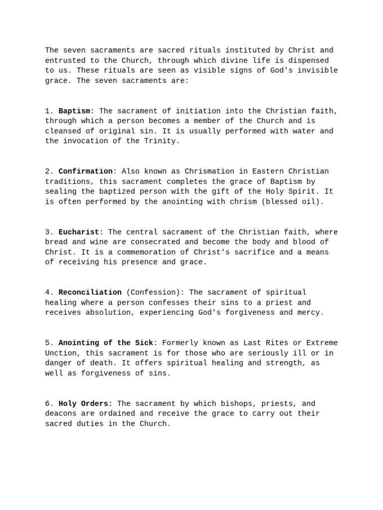 Church Doctrine - Andrew | PDF