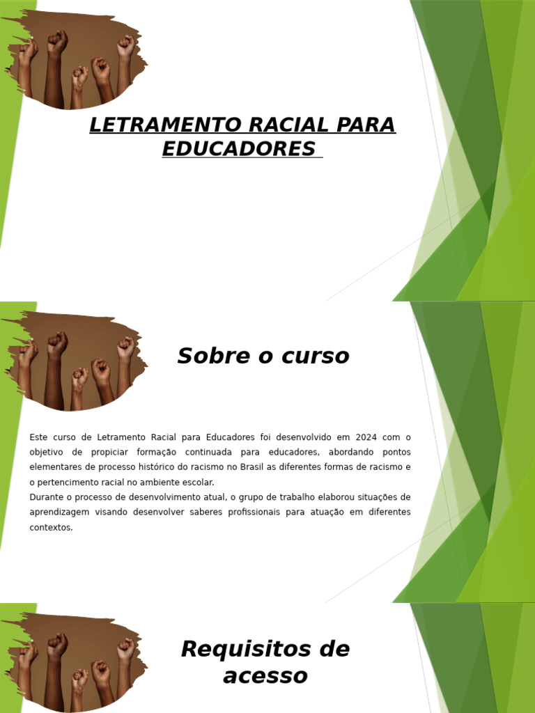 Repasse -Letramento Racial para Educadores | PDF