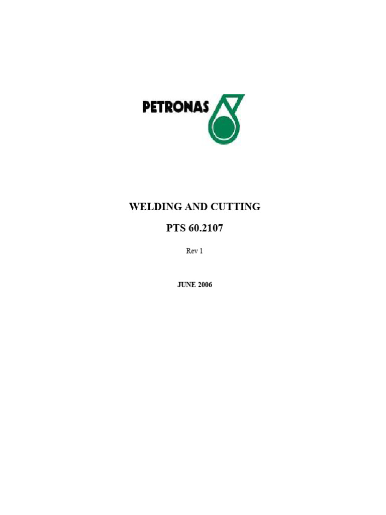 PTS 60.2107 Welding and Cutting | PDF