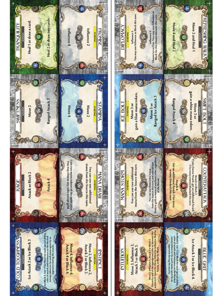 Action Cards A | PDF