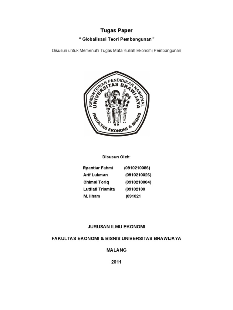 GLOBALISASI TEORI PEMBANGUNAN