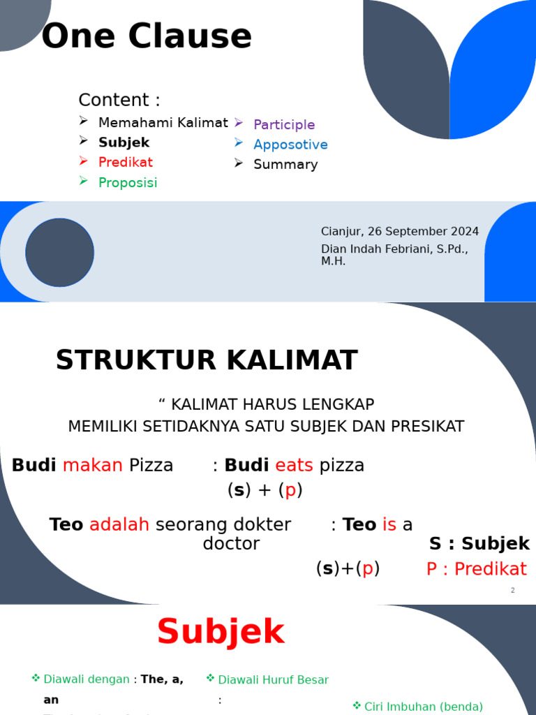 One Clause | PDF