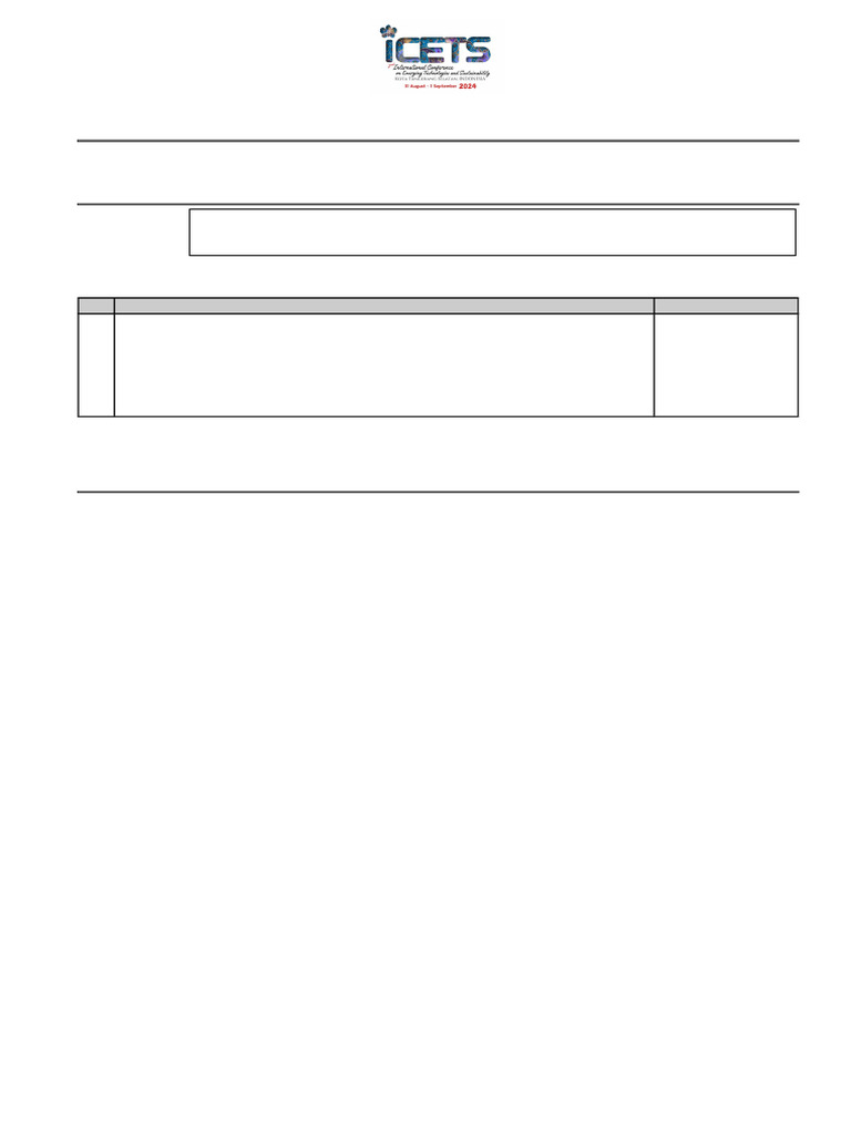ICETS 2024 Conference Registration Invoice | PDF
