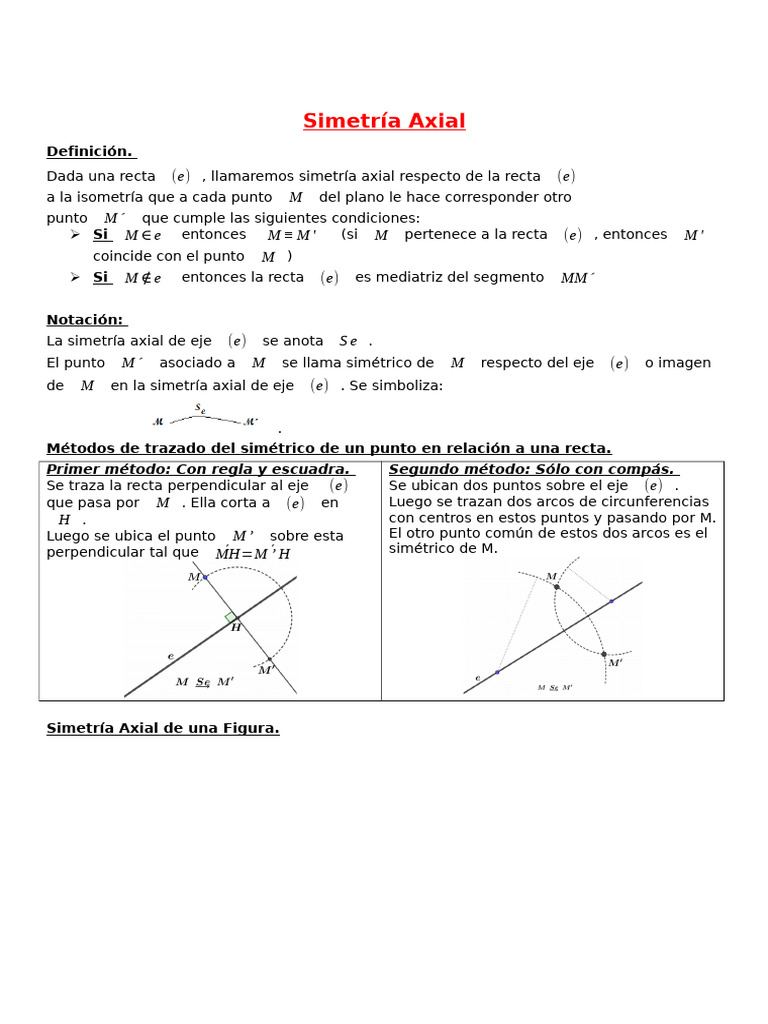 Practico Simetría Axial | PDF