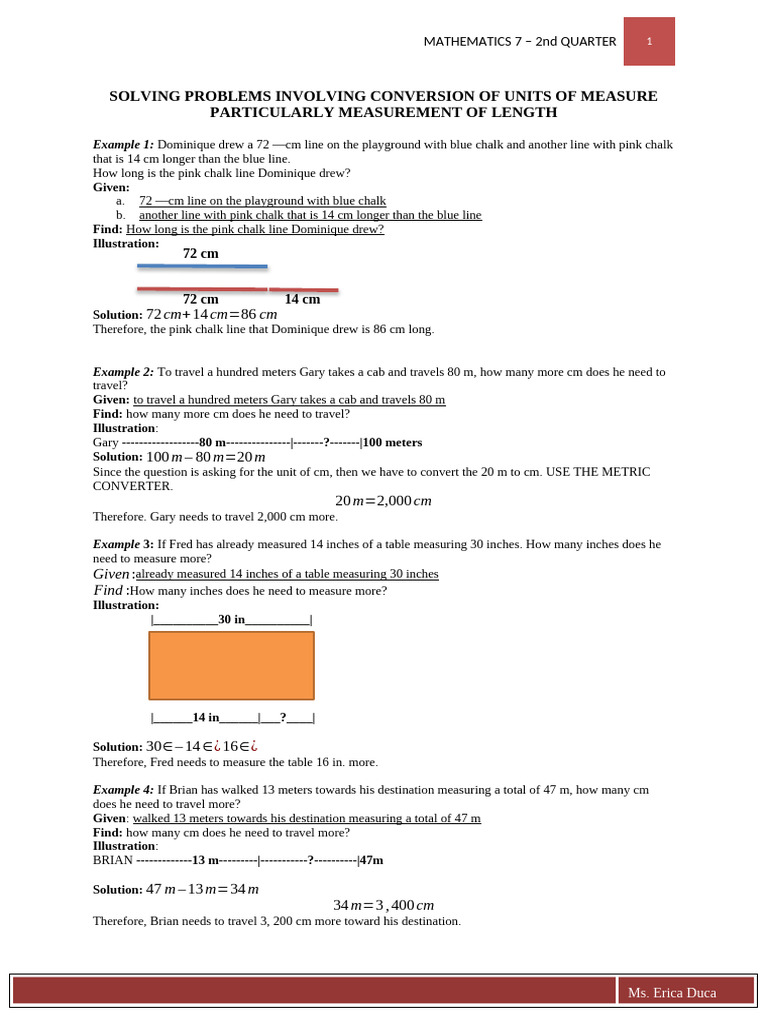 Mathematics 7 - Module - D2 | PDF