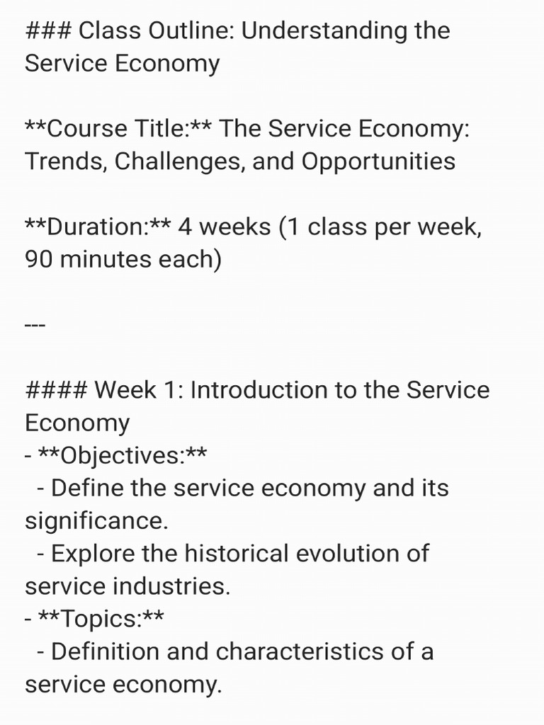 Service Outline | PDF