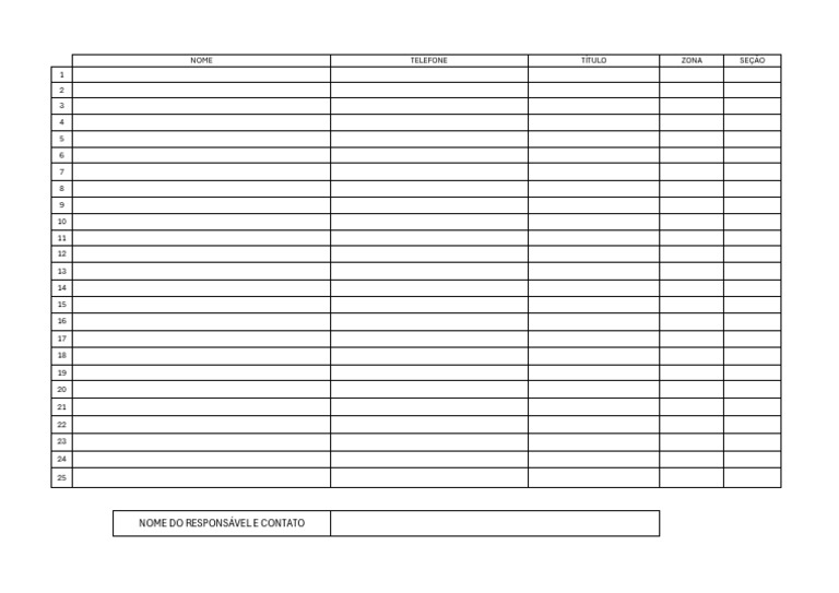 Lista Dia 1 | PDF