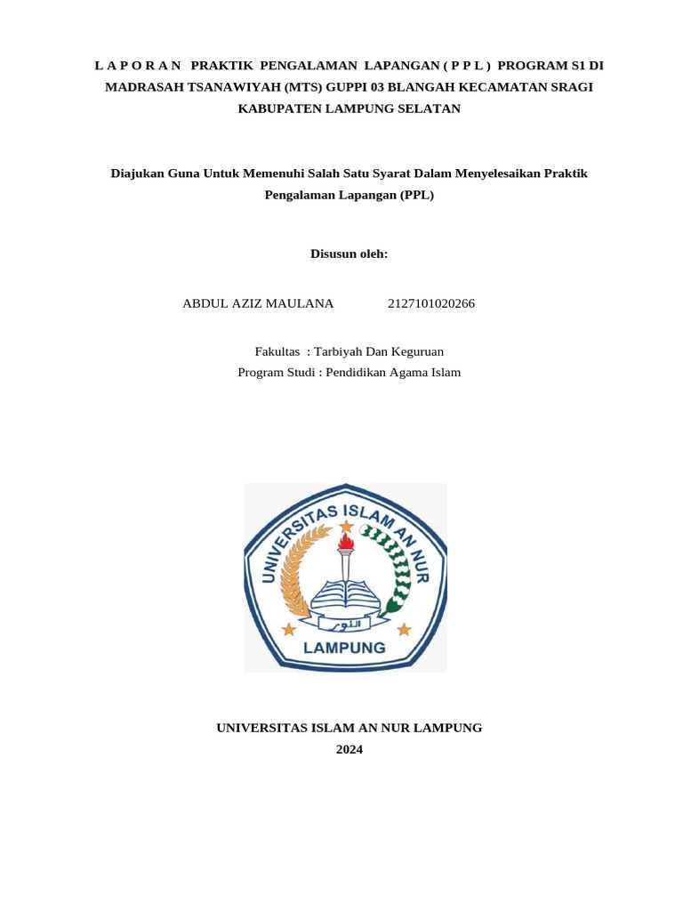 Cover PPL | PDF