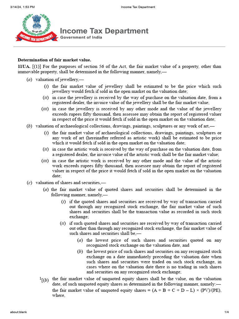 Income Tax Department | PDF