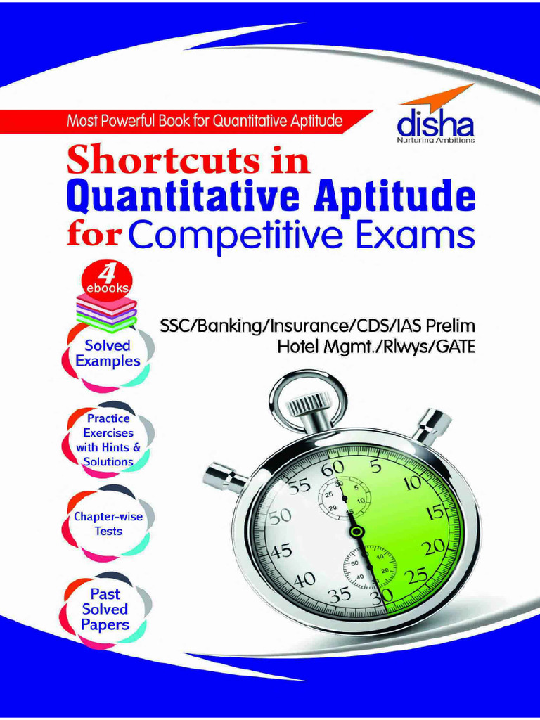 Shortcuts in Quantitative Aptitude Disha | PDF