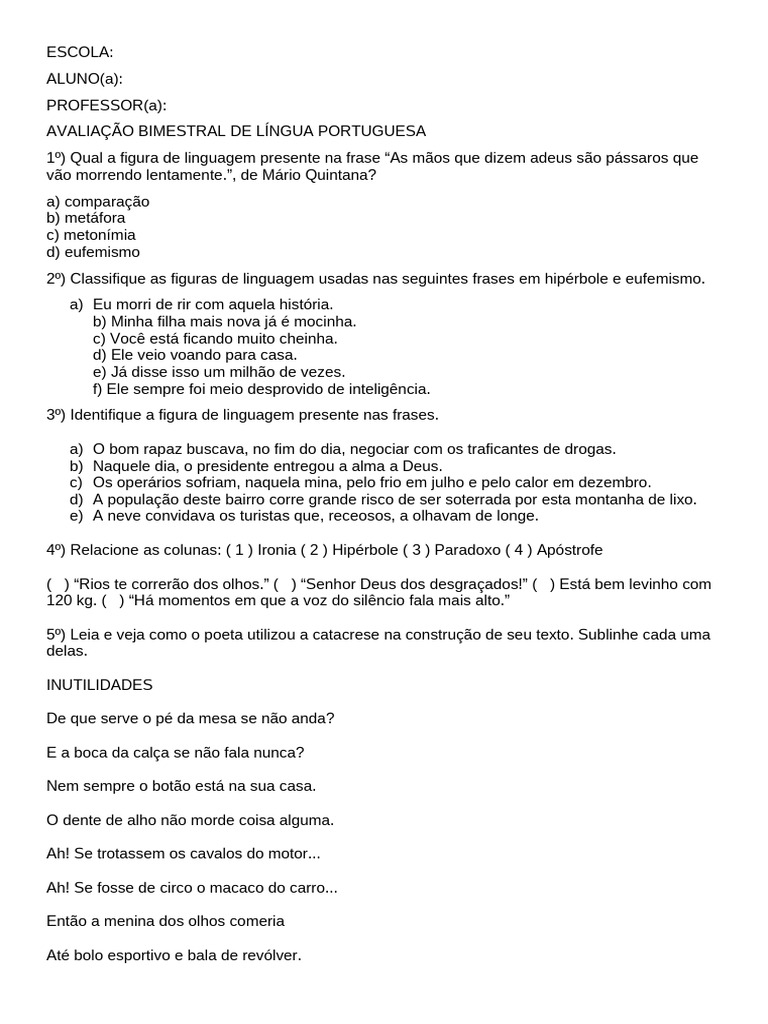 Provas 2024 2bm | PDF
