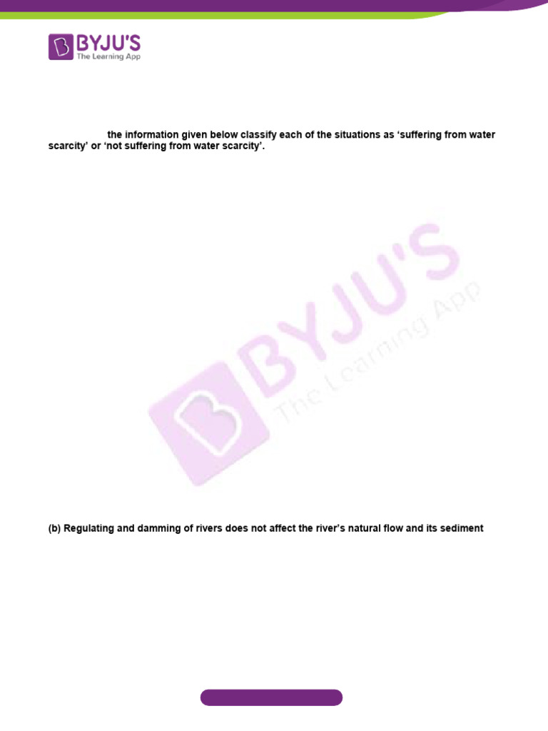 NCERT 23feb Solutions Class 10 Social Science Geography Chapter 3 Water ...