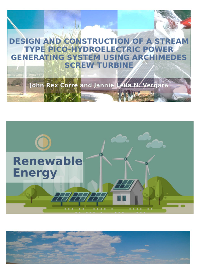 Design and Construction of Stream Type Hydroelectric Power | PDF