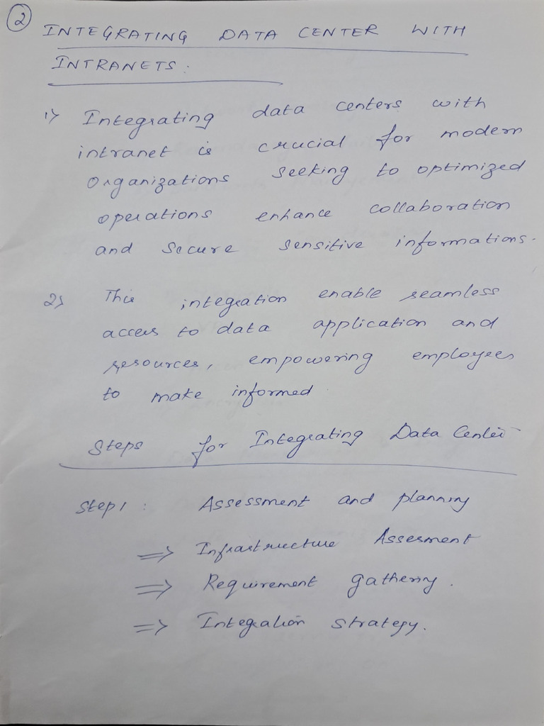 Integrating Data Center With Intranets | PDF