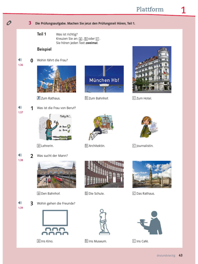 Horen Und Sprechen Teil 1 A1 | PDF