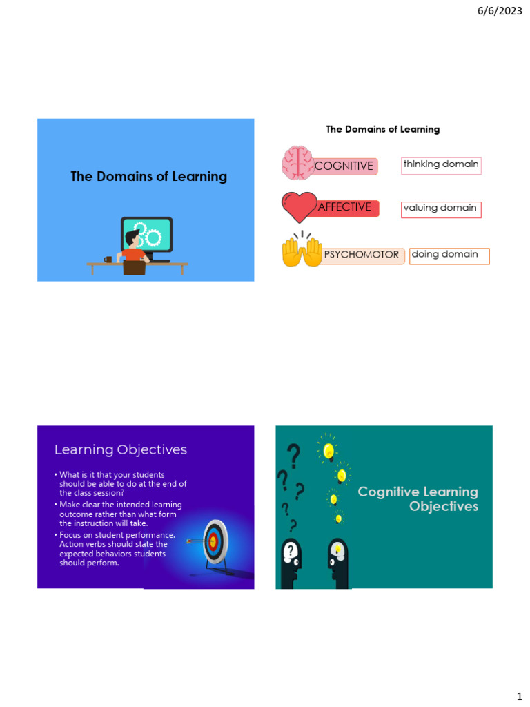 Writing learning objectives in values education 1 pdf