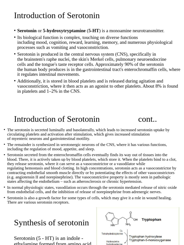 Serotonin | PDF