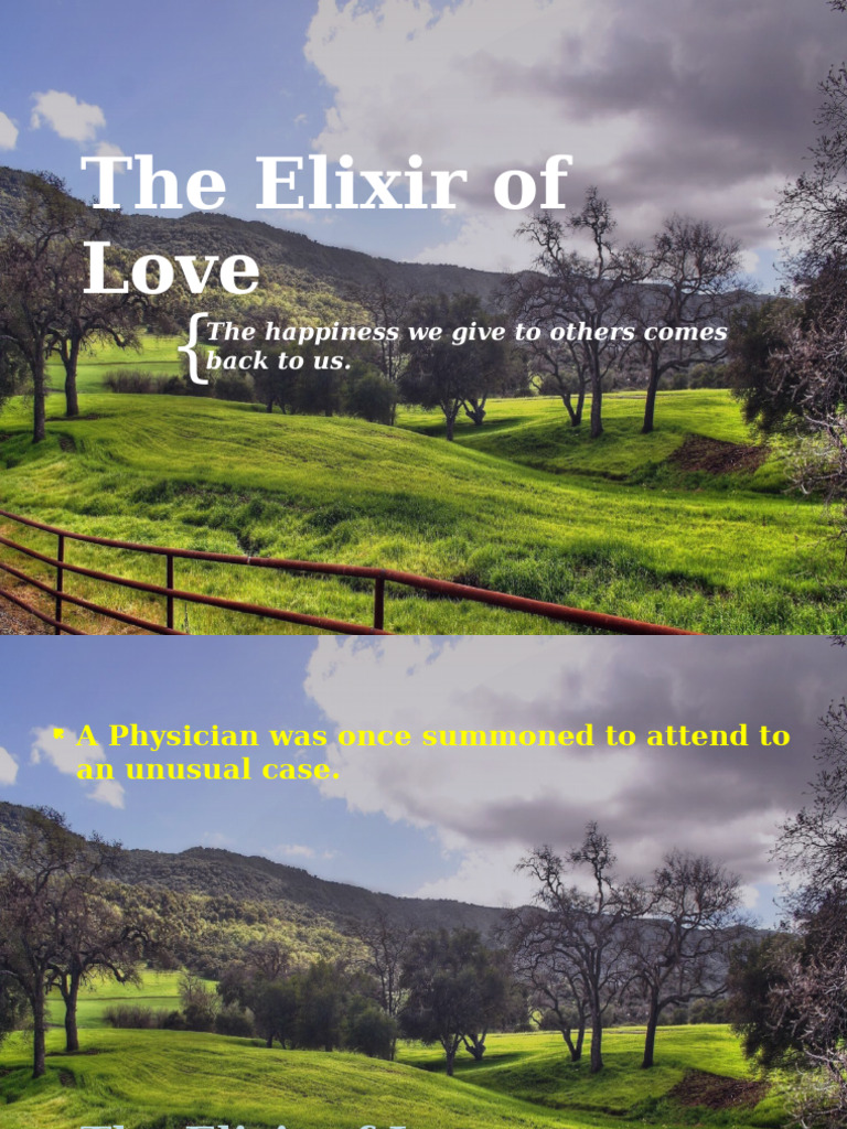 487 The Elixir of Love | PDF