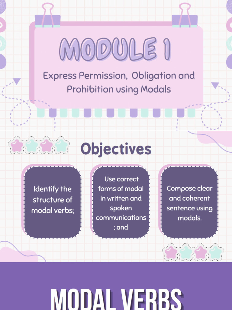 English 9 I Modals | PDF