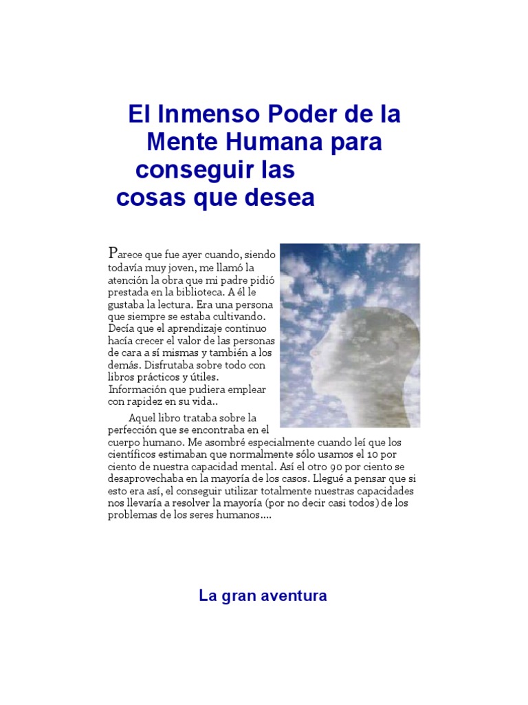 El Poder de la Mente Humana | PDF | Mente | Control mental