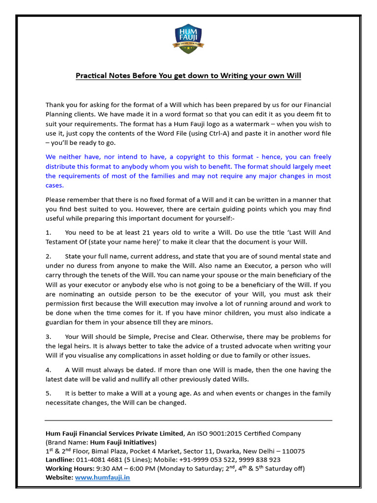 Writing Your Own Will Guide | PDF | Business | Finance & Money Management