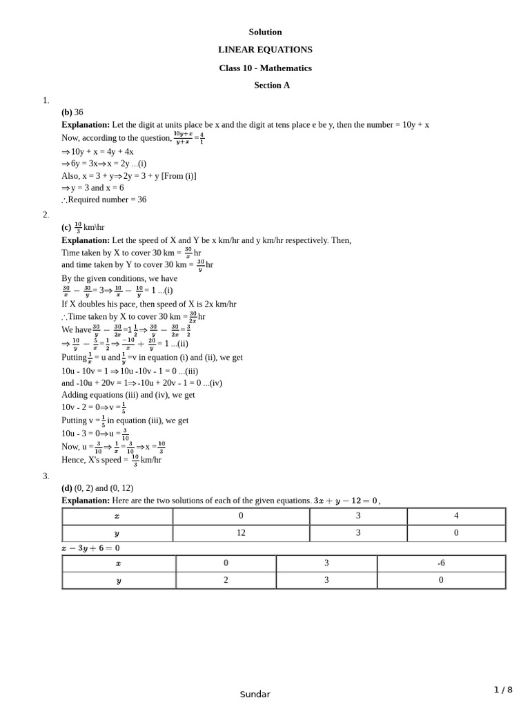 Solution Lines | PDF