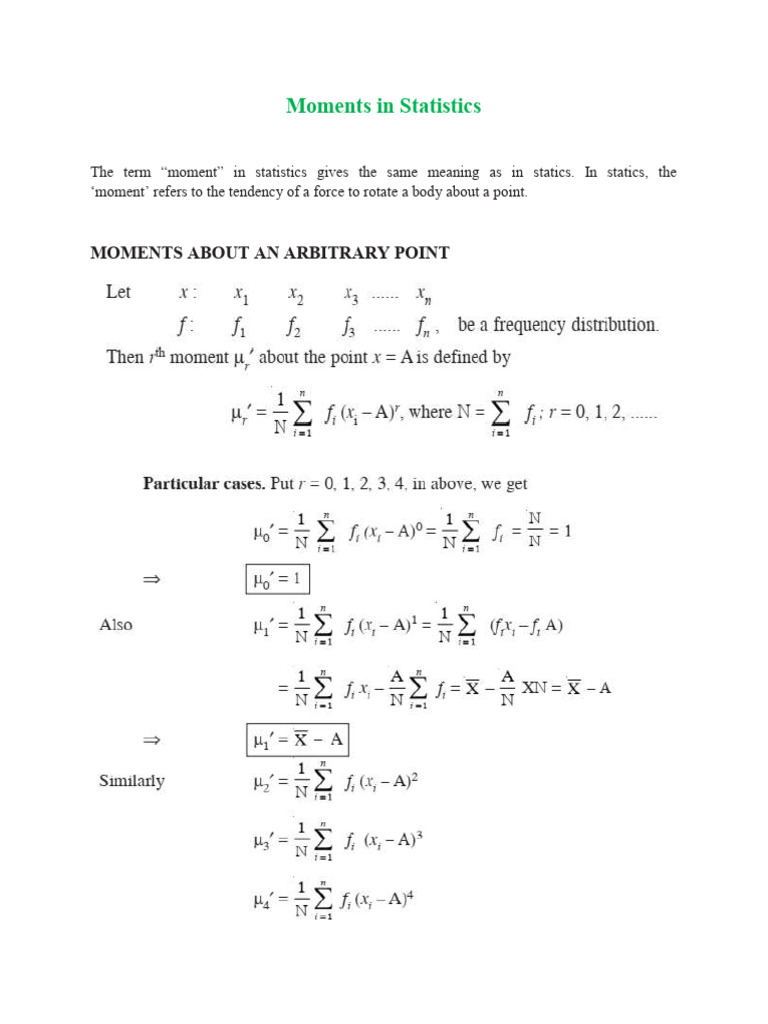 4 Moments | PDF