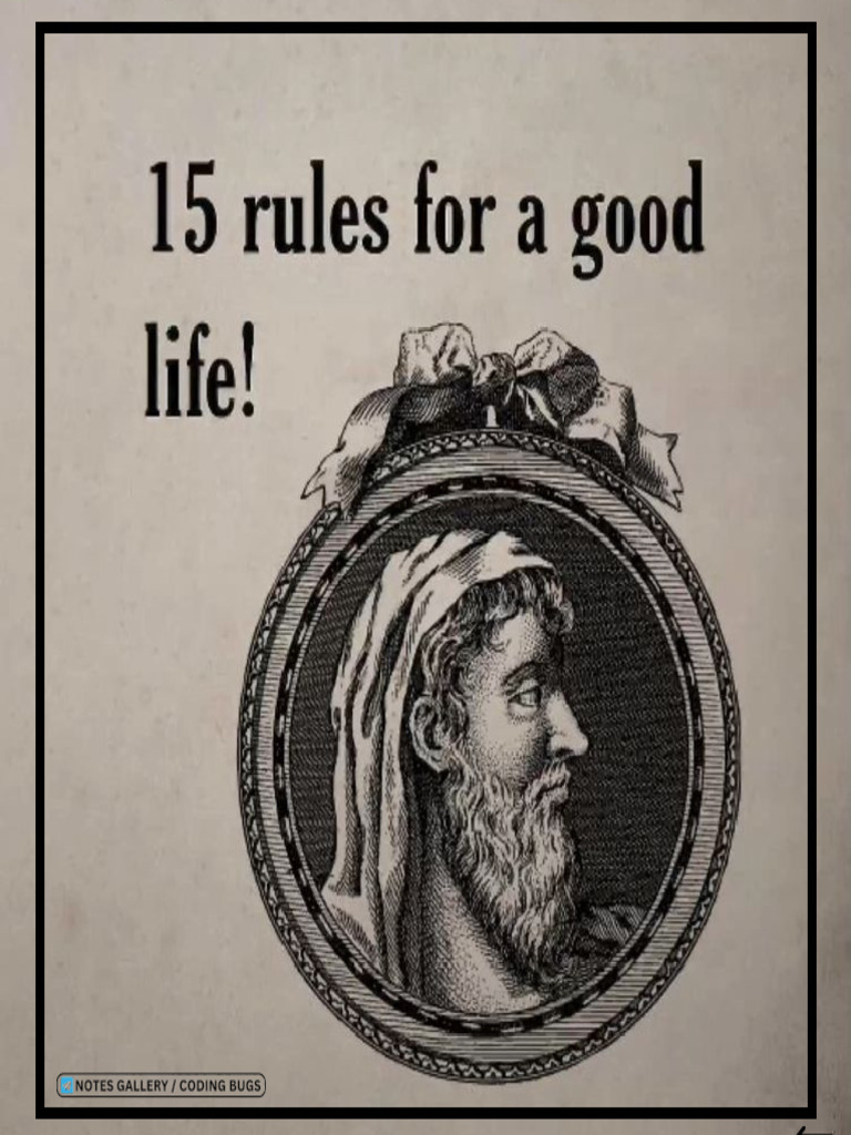 Rules For Good Life | PDF