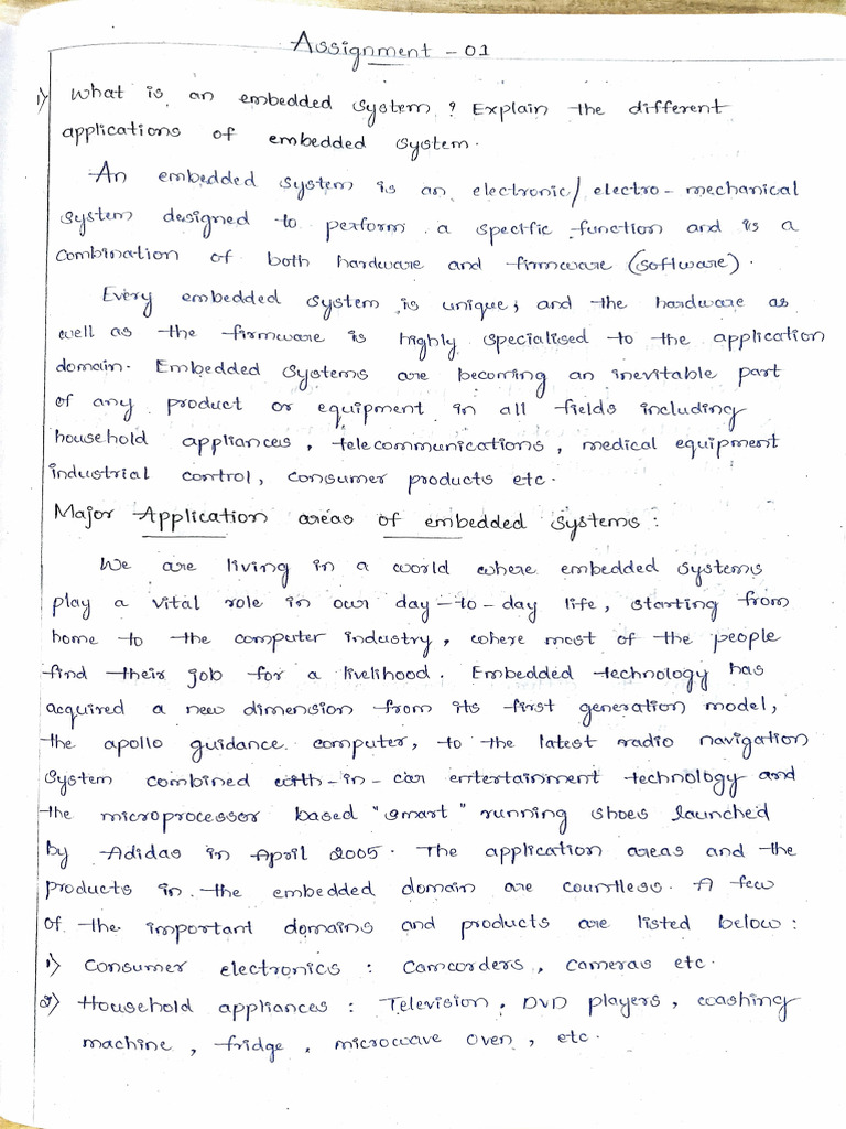 ES Assignment 1 | PDF