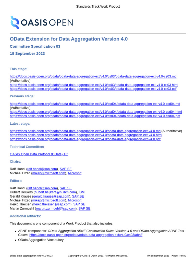 Odata Data Aggregation Ext v4.0 | PDF