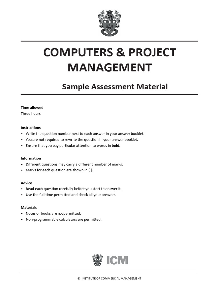 Computers & Project Management | PDF