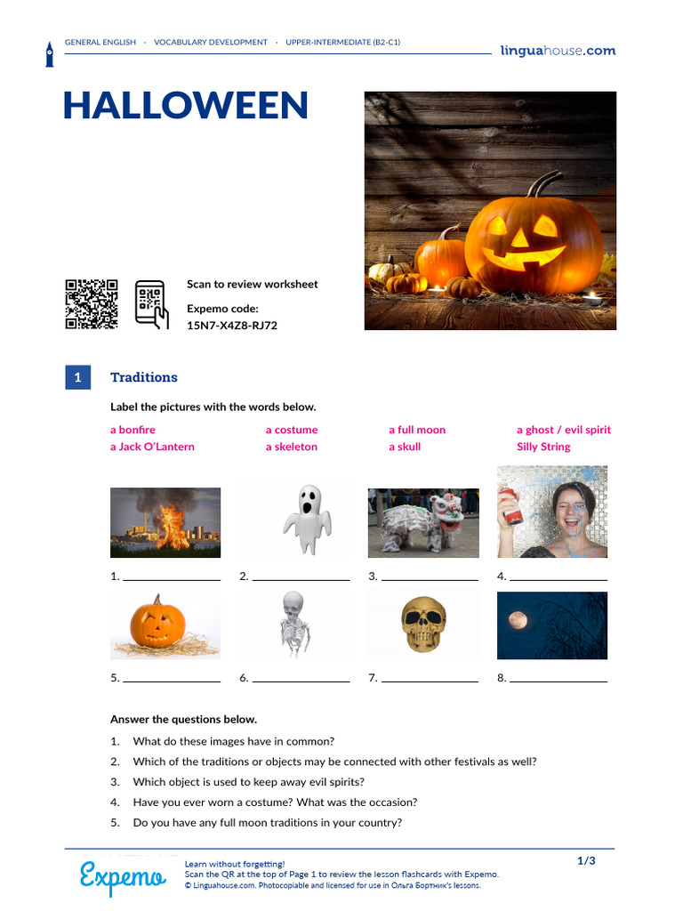 Halloween British English Student Ver2 | PDF