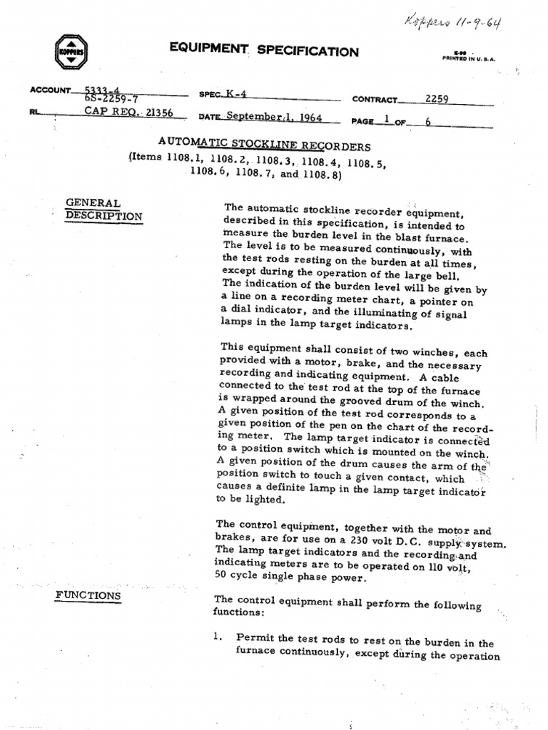 6S-2259-7 Automatic Stockline Recorders | PDF
