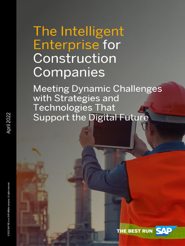 The Intelligent Enterprise For Construction Companies | PDF