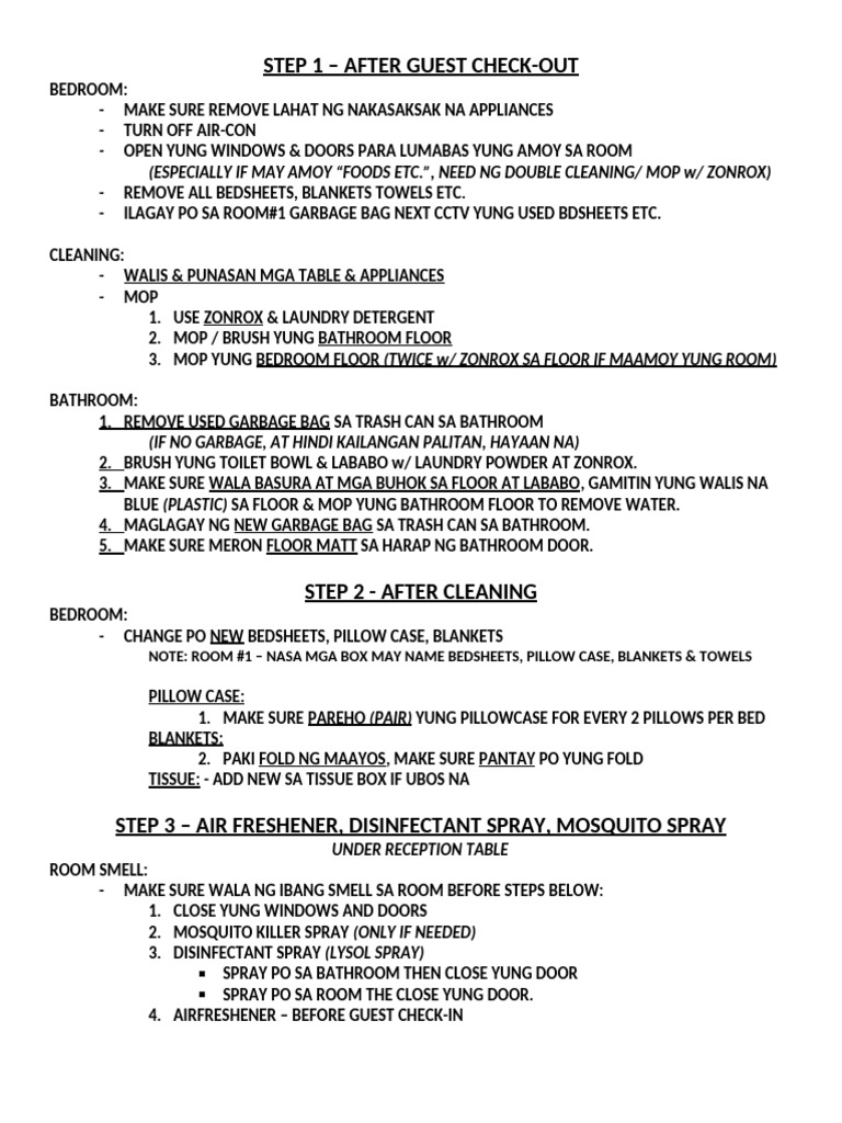 Things To Do After Check-Out | PDF