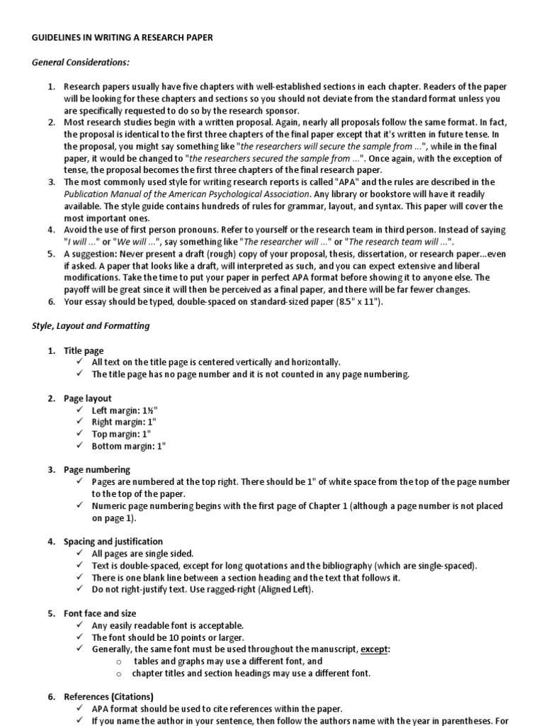 Guidelines in Writing a Research Paper | Theory | Hypothesis