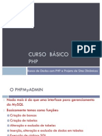 4 - Banco de Dados Com o PHP e Projeto de Sites