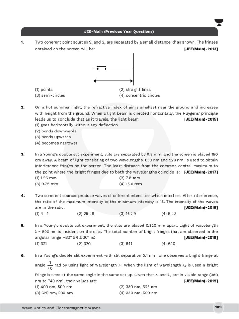 Physics Wave Optics And Electromagnetic Waves Pdf