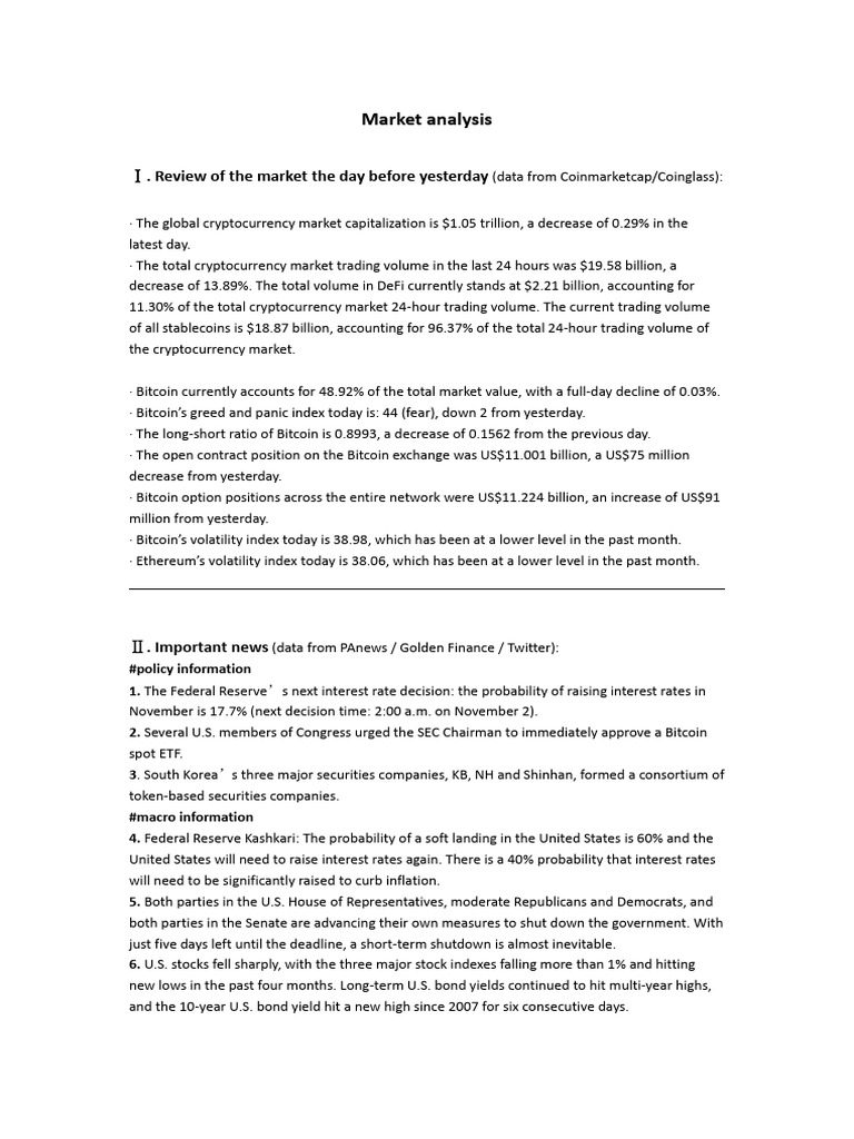 Market Analysis - 0927 | PDF