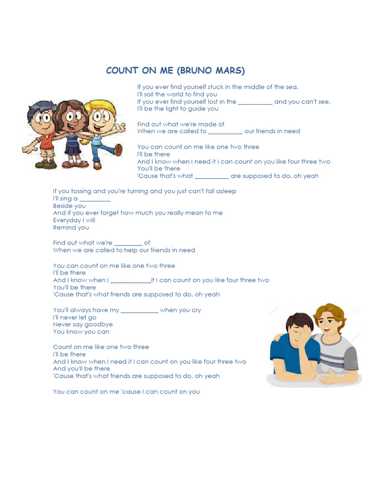 Count on me pdf