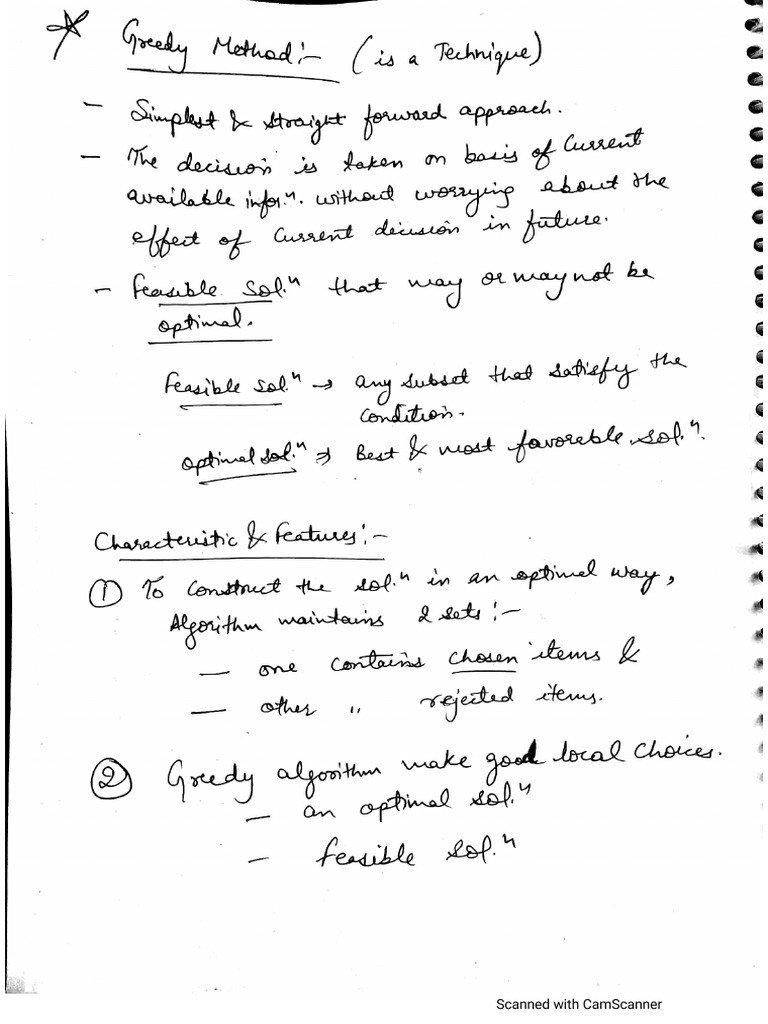 Daa U-2 Handwritten Notes | PDF