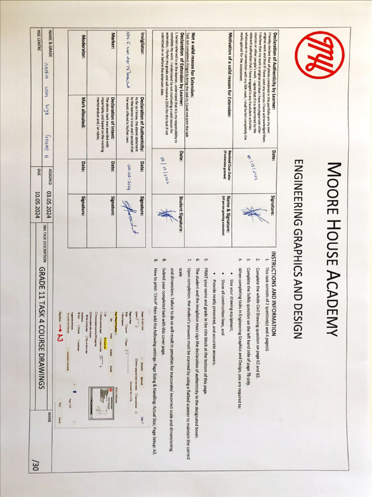Task 4 Course Drawing | PDF