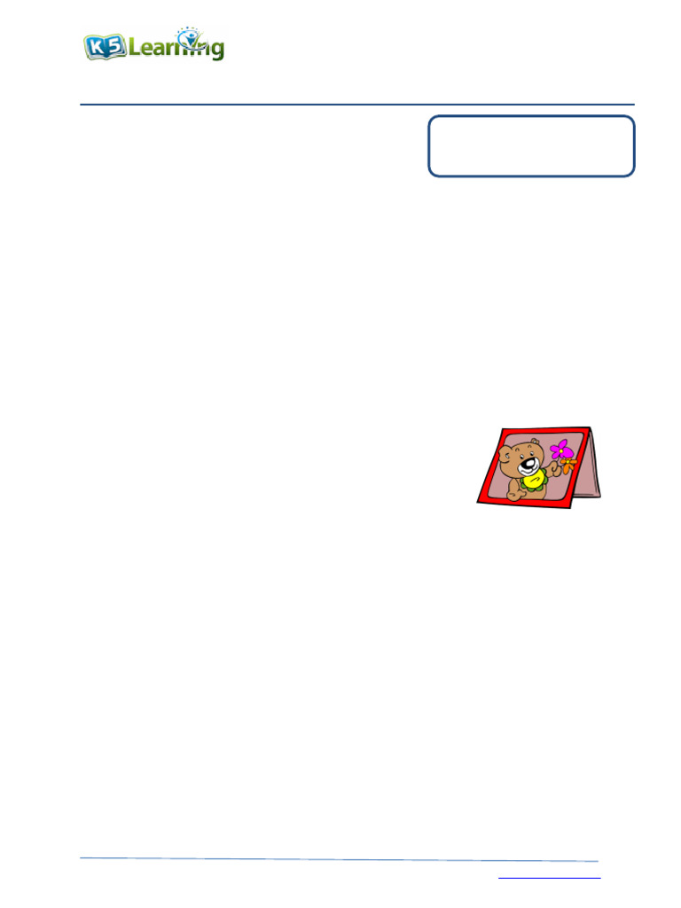 Grade 1 Prepositions B | PDF