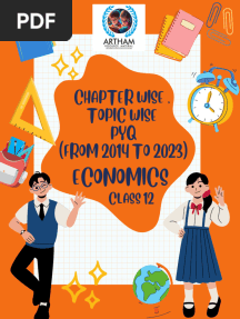 Class 12 Economics Part-2 CBSE Previous Year Question Paper Chapter Wise Topic Wise